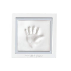Pearhead Babyprints Clay Keepsake Frame, Newborn Baby Handprint Kit, New Parents Gift, White