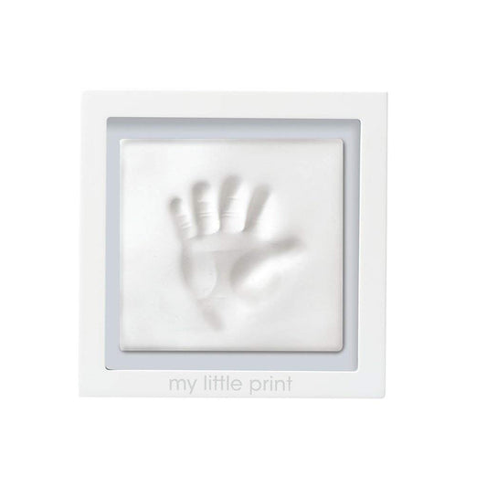 Pearhead Babyprints Clay Keepsake Frame, Newborn Baby Handprint Kit, New Parents Gift, White
