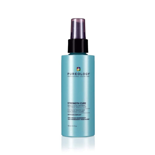 Pureology Strength Cure Miracle Filler, Daily Blow-Dry Lotion, Heat Protection, For Color Treated Hair, For Damaged Hair, Sulfate Free, Paraben-Free, Vegan, 150 ML