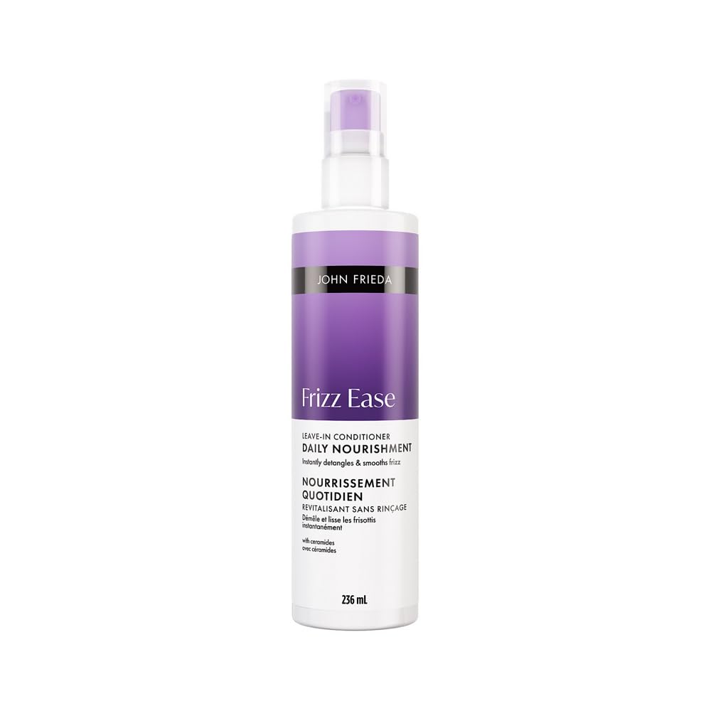 John Frieda Frizz Ease Daily Nourishment Leave-In Conditioner Spray for Dry, Damaged Hair (236 mL) Packaging May Vary