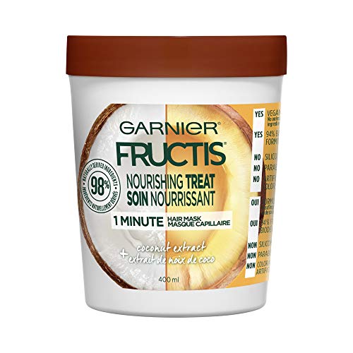GARNIER HAIR MASK 1 MIN FRUCTIS TREAT NOURISHING WITH COCONUT EXTRACT 400ML (Disco.)