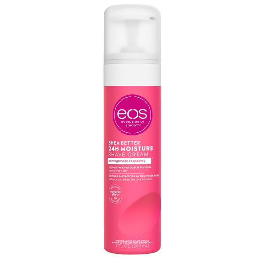 eos Shea Better Shaving Cream for Women, Pomegranate Raspberry, 24HR Hydration, 207ml