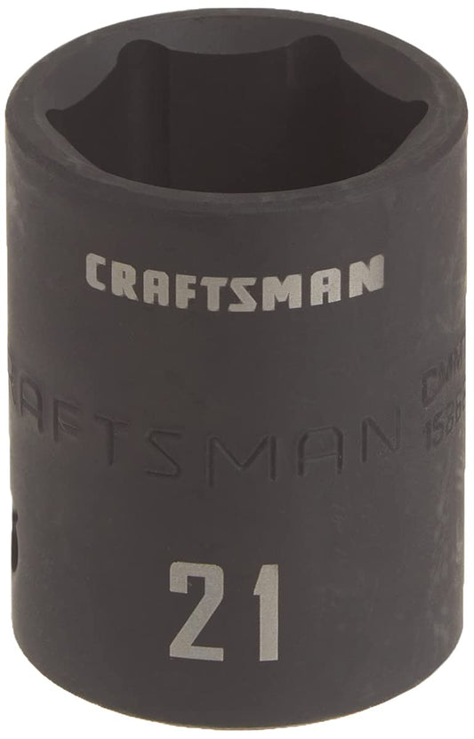 CRAFTSMAN® 1/2 in. Drive, 21mm Metric Impact Shallow Socket (CMMT15868)
