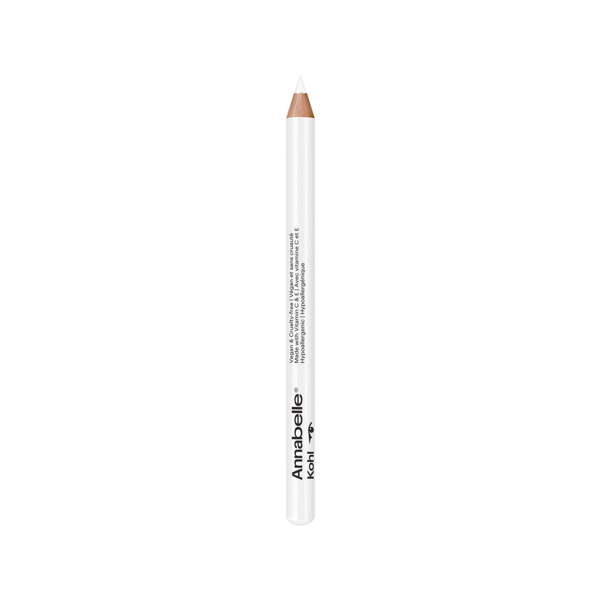 Annabelle Vegan Kohl Eyeliner, Matte Finish, 116 White, Intense Colour Payoff, Long-Lasting, Cruelty-Free, Paraben-Free, Silicone-Free, Fragrance-Free, Hypoallergenic, 1.14 g