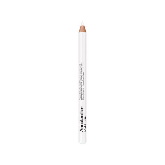 Annabelle Vegan Kohl Eyeliner, Matte Finish, 116 White, Intense Colour Payoff, Long-Lasting, Cruelty-Free, Paraben-Free, Silicone-Free, Fragrance-Free, Hypoallergenic, 1.14 g