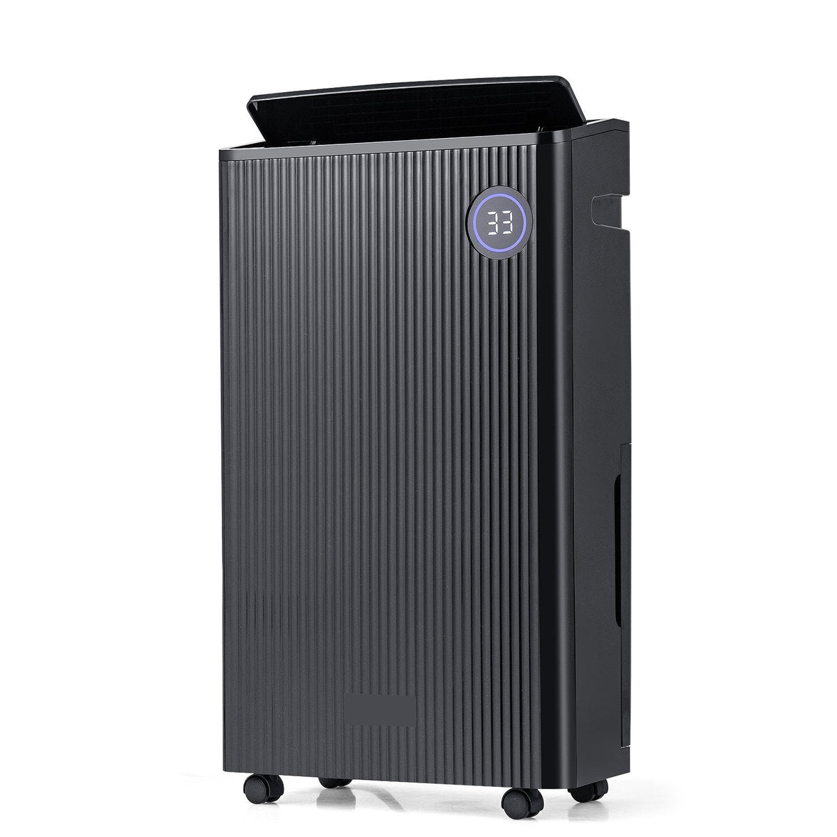 57 Pint Dehumidifier for 4500 Sq Ft, 19 Pints DOE, 4 Modes, 120 Degree Swing, 1.5 Gallon Tank, Black