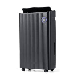 57 Pint Dehumidifier for 4500 Sq Ft, 19 Pints DOE, 4 Modes, 120 Degree Swing, 1.5 Gallon Tank, Black