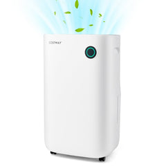 73 Pint Dehumidifier for 4500 Sq Ft, 19 Pints DOE, 5 Modes, 1.7 Gallon Tank, 44 dB, White