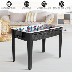 48 Inch Competition Sized Home Recreation Wooden Foosball Table-Black