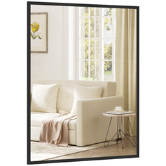 22" x 30" Bathroom Mirror for Wall, Rectangular Mirror for Living Room, Bedroom, Entryway, Black