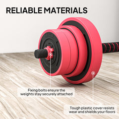 44lbs 4-in-1 Adjustable Weight Dumbbell Set, Barbell, Kettlebell, Push Up Stand, Green