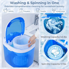 5.5 lbs Portable Semi Auto Washing Machine