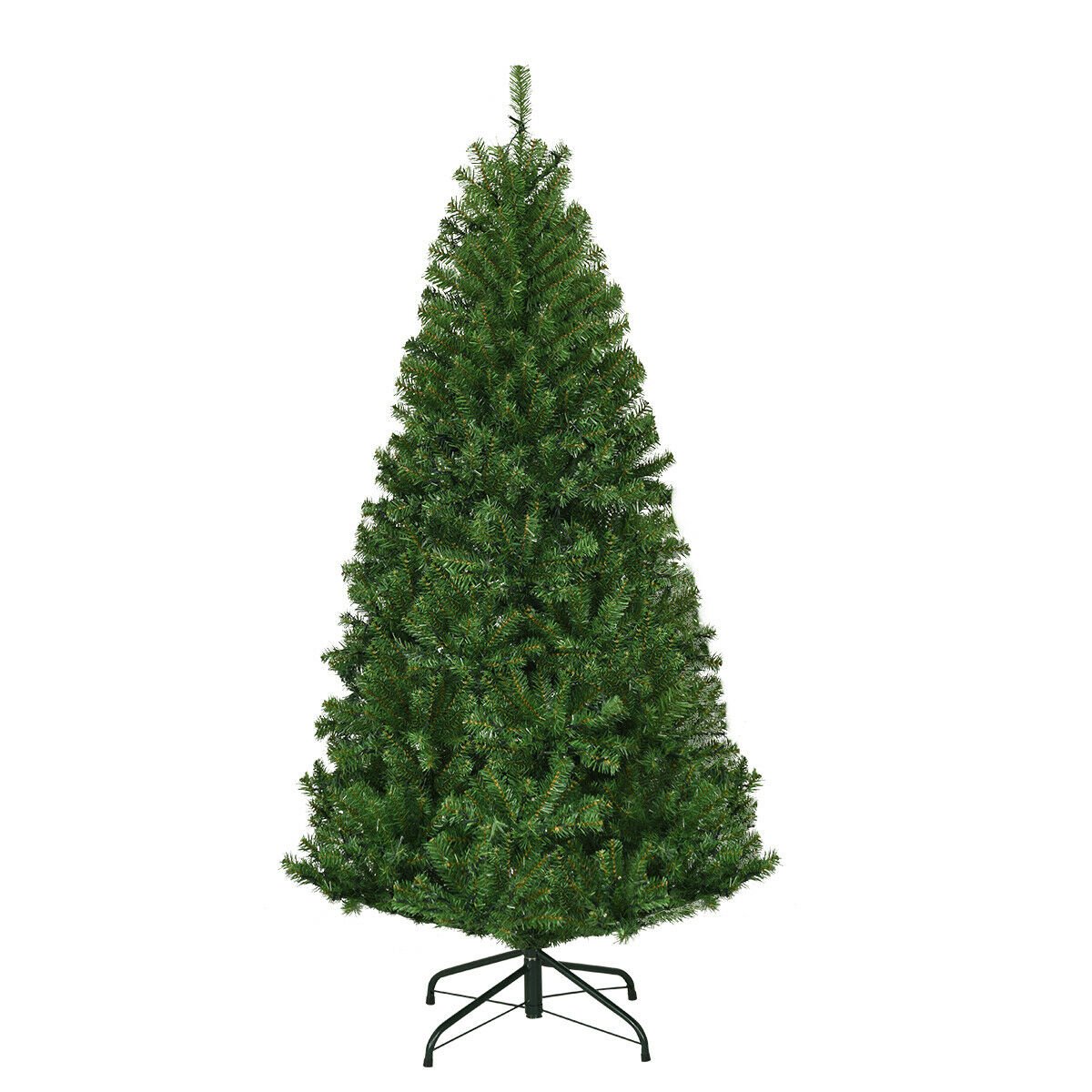 4 FT Pre-Lit Artificial Christmas Tree, Hinged Tabletop Xmas Tree with 11 Light Modes