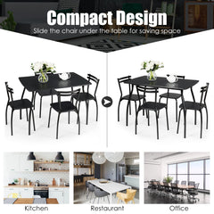 5 Pieces Dining Table Set with 4 Chairs