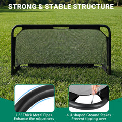 5 x 3 FT Portable Pop-up Football Training Equipment with Net
