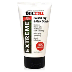 Tecnu Extreme Poison Ivy and Oak Scrub, Removes Poisonous Plant Oils That Cause Rash and Itching,White 4 Ounces