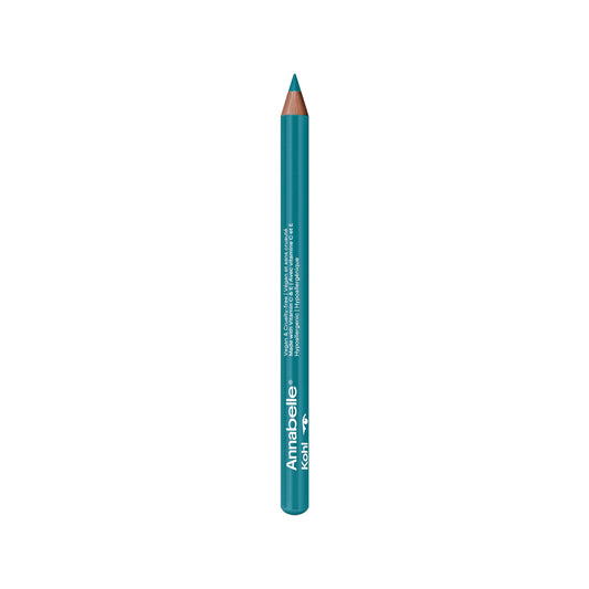Annabelle Vegan Kohl Eyeliner, Matte Finish, 100 Caribbean Blue, Intense Colour Payoff, Long-Lasting, Cruelty-Free, Paraben-Free, Silicone-Free, Fragrance-Free, Hypoallergenic, 1.14 g