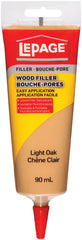 LePage Wood Filler - Tinted Wood Putty for Repairs, Holes, & Cracks, Paintable & Stainable - Light Oak Color, 90 mL, 1 Pack