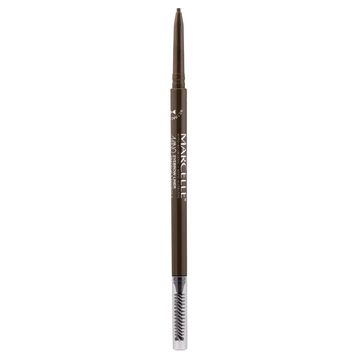 Marcelle Nano Eyebrow Liner, Black Brown, Ultra-Precise Brow Pencil, Long-Lasting, Waterproof, Smudge-Proof, Vegan, Hypoallergenic, Fragrance-Free, Cruelty-Free, 0.09 g