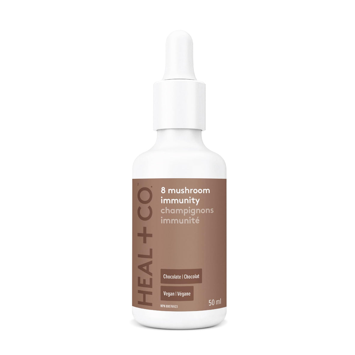 HEAL + CO. 8 Mushroom Immunity Tincture | 8 Medicinal Mushrooms – Chaga, Turkey Tail, Reishi, Shiitake, Cordyceps, Maitake, Lion’s Mane, Himematsutake | Supports Immune Health, Promotes Energy and Fights Stress | 50 mL