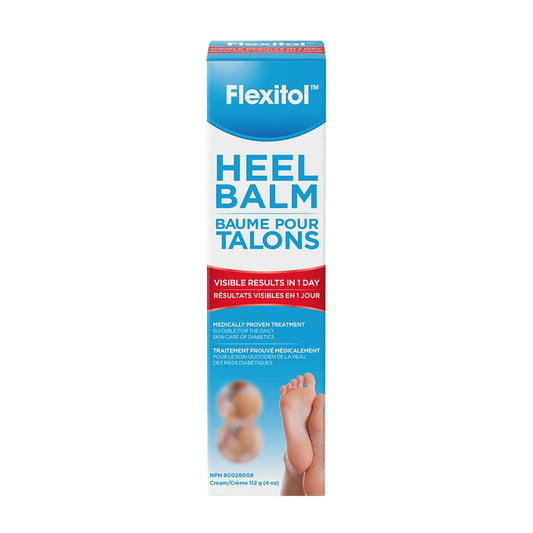 Flexitol Heel Balm - Best Foot Cream for Cracked Heels, Foot Ointment for Dry, Chapped Feet & Cracked Toes, Effective Heel Care Treatment (112g)