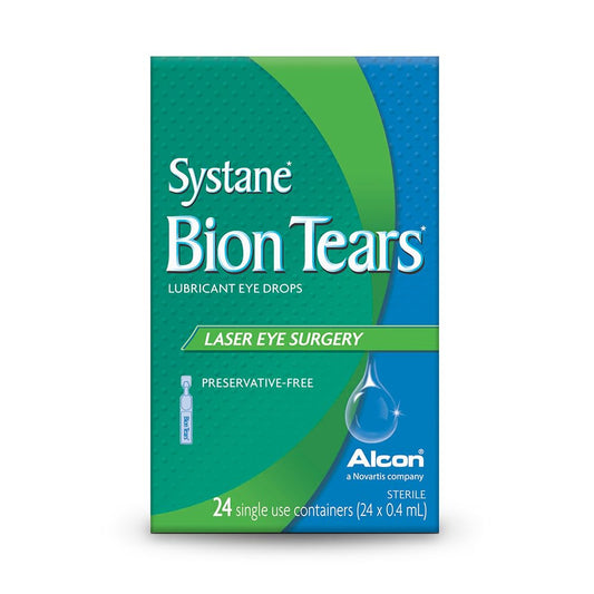 Systane Bion Tears Lubricant Eye Drops, Preservative-Free Eye Drops for Sensitive Eyes, Dry Eyes, Sjögren’s Syndrome - 24 count (Pack of 1)