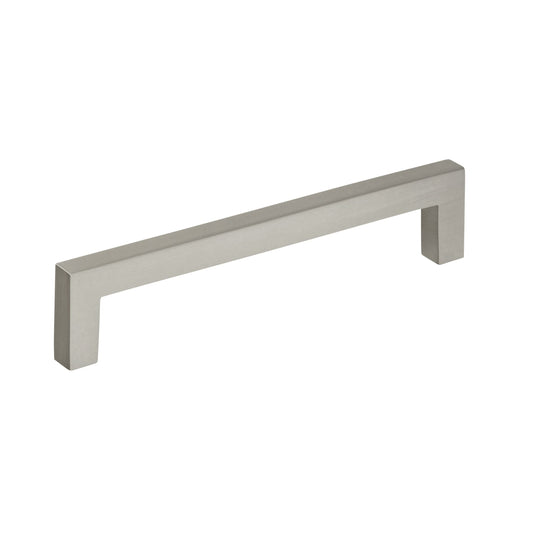 Amerock | Cabinet Pull | Satin Nickel | 5-1/16 inch (128 mm) Center to Center | Monument | 1 Pack | Drawer Pull | Drawer Handle | Cabinet Hardware