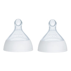 NUK Smooth Flow Pro Anti Colic Baby Bottle Replacement Nipples, 2 Pack