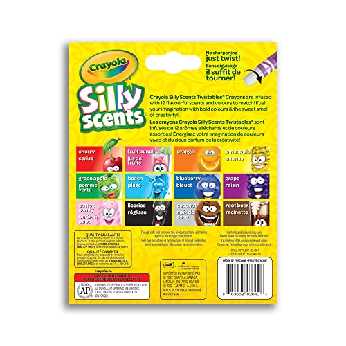 Crayola Silly Scents Mini Twistables Crayons 12 Count Arts & Crafts