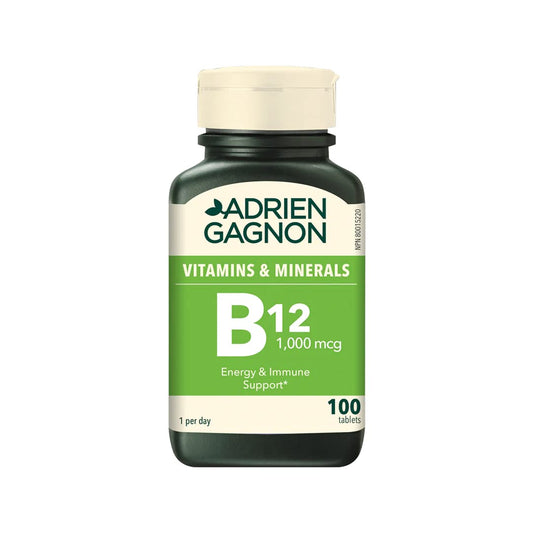 Adrien Gagnon - Vitamin B12 1000 mcg, Anemia & Nervous System, 100 tablets
