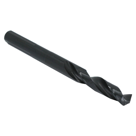 Drill America DWDRSD Series Qualtech High-Speed Steel Economy Reduced-Shank Drill Bit, Black Oxide Finish, 1/2" Round Shank, 33/64" Size, Pack of 1, 3-Flat