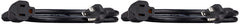 Amazon Basics 3-Foot Extension Cord -13 Amps, 125V - 2-Pack, Black