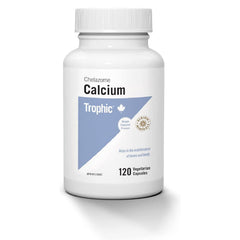 Trophic Calcium Chelazome, 120's. For the maintenance and developments of healthy teeth and bones.Aids in metabolism, blood clotting, nerve transmission and regulation of the heartbeat. Chelated with natural amino acids, provides superior absorbtion.