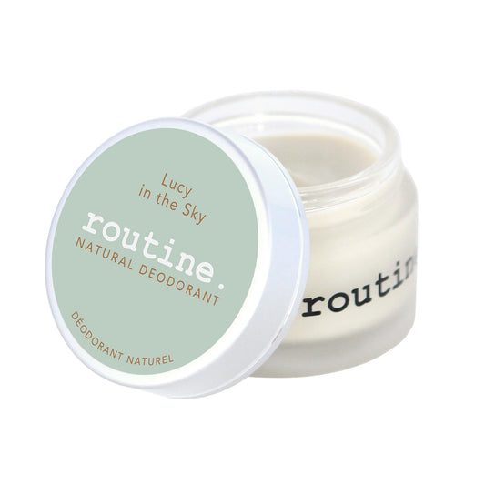 Routine. Natural Beauty | Natural Deodorant Jar |Lucy In The Sky (Vegan: No Beeswax, Lavender, Patchouli & Vanilla) | 58g, Aluminum Free Natural Deodorant for Women & Men (Cream Jar formula)