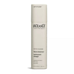 ATTITUDE Oceanly Face Cleanser Stick, Made in Canada, EWG Verified, Plastic-free, Plant and Mineral-Based Ingredients, Vegan and Cruelty-free Beauty Products, PHYTO CLEANSE, Unscented, 30 grams