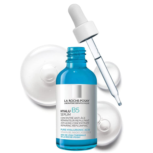 La Roche Posay Hyaluronic Acid Serum for Face, Hyalu B5 Anti-Wrinkle, Firming & Hydrating Facial Serum with Hyaluronic Acid and Vitamin B5, For all Skin Types, Recommended by Dermatologists, 50mL