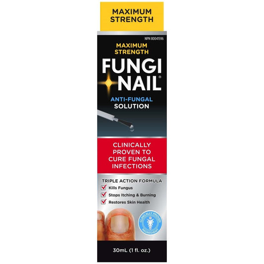 Fungi-Nail, Anti-Fungal Solution, 30mL- Kills Fungus That Can Lead To Nail Fungus & Athlete’s Foot Undecylenic Acid 25% & Clinically Proven to Cure Fungal Infections