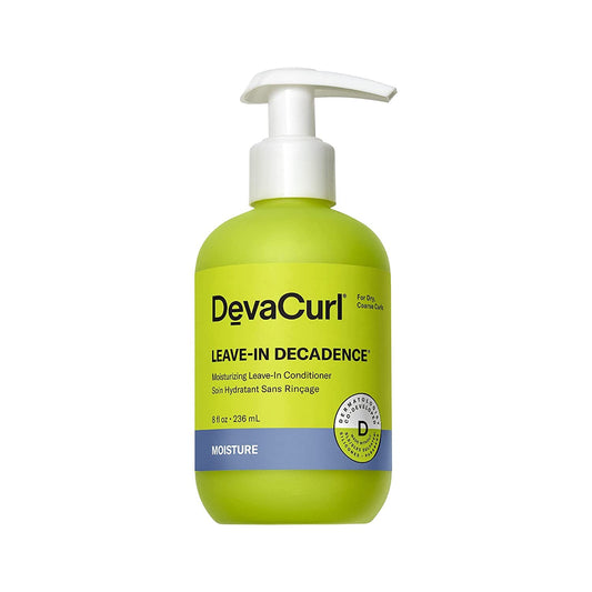 DevaCurl Leave In Decadence® Moisturizing Leave In Conditioner for Curly Hair, Moisturizing and Anti Frizz, for Course Waves, Curls, and Coils, Sulfate Free, 236mL