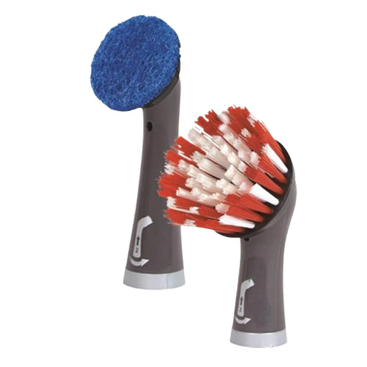 Rubbermaid 2115701 Cleaning Power Scrubber Bathroom Kit, 2 Pieces, Red and Gray