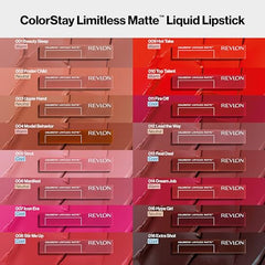 Revlon Lipstick, ColorStay Limitless Matte Liquid Lipstick, Vegan Formula, No-Budge Matte, Longwear Lipstick, Long Lasting, Lightweight/Comfortable, Waterproof, 007 Icon Era, 0.17 fl oz/ 5ml