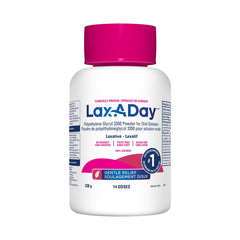LAX-A-DAY Powder Laxative - No Taste, No Grit, No Sugar - Clinically Proven Relief of Occasional Constipation - Stimulates Bowel Movements - Prevents Gas, Cramping & Bloating (14 doses, 238 g)