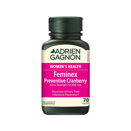 Adrien Gagnon - Feminex Preventive Cranberry, Helps Prevent Urinary Tract Infections, 70 vegetarian capsules