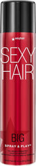 SexyHair Big Spray & Play Volumizing Hairspray, 10 Oz | Hold and Shine | Up to 72 Hour Humidity Resistance | All Hair Types