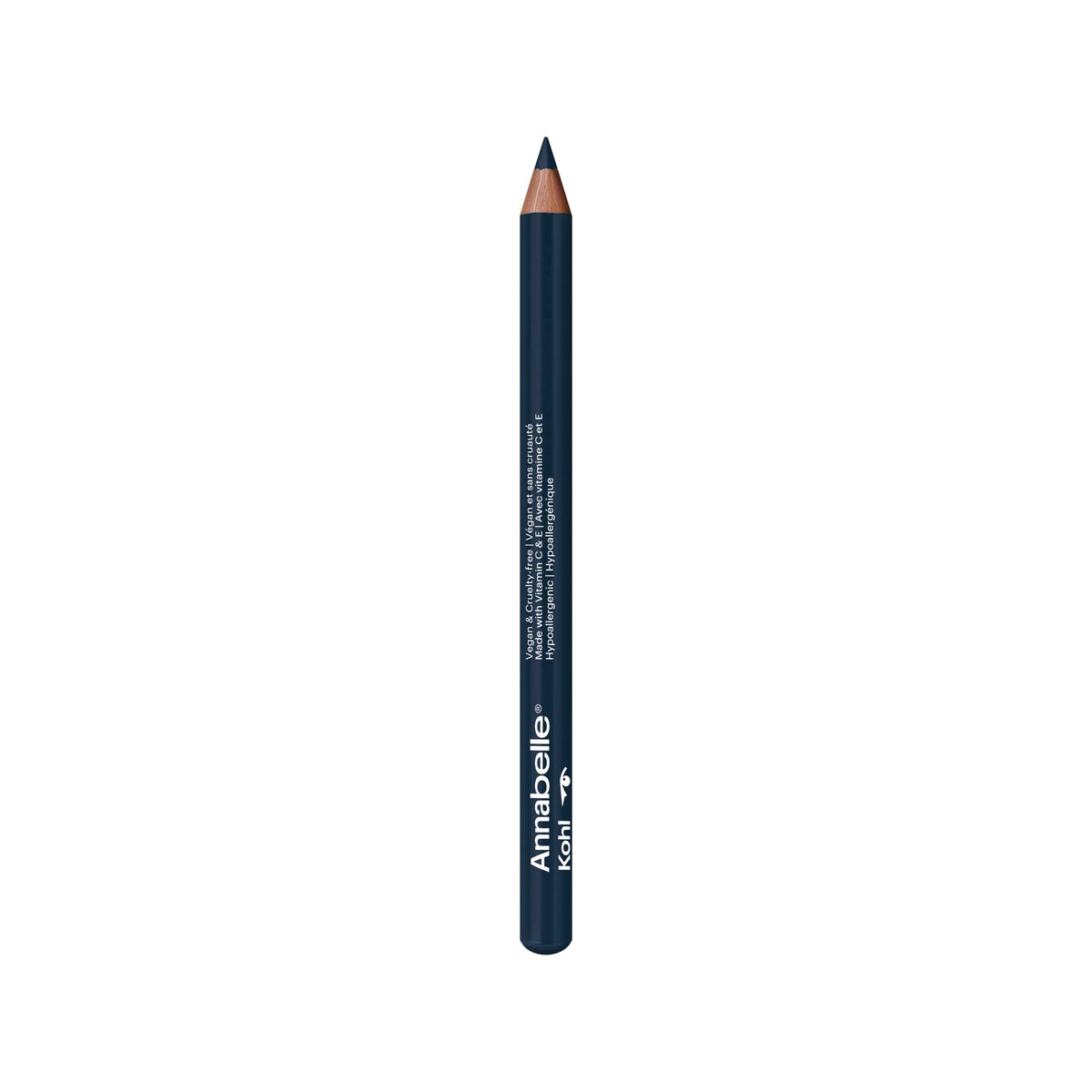 Annabelle Vegan Kohl Eyeliner, Matte Finish, 132 Midnight Blue, Intense Colour Payoff, Long-Lasting, Cruelty-Free, Paraben-Free, Silicone-Free, Fragrance-Free, Hypoallergenic, 1.14 g