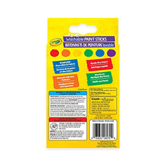 Crayola Canada Washable Paint Sticks,6CT, Holiday Toys, Gift for Boys and Girls, Kids, Stocking, Arts and Crafts, Gifting, Assorted vibrant colours
