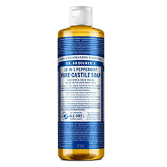 Dr. Bronner's Organic Liquid Soaps Peppermint at Least 70% Organic, 16 Ounce