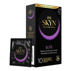 SKYN Elite Condoms – 10 Count – Ultra-Thin, Lubricated Latex-Free Condoms