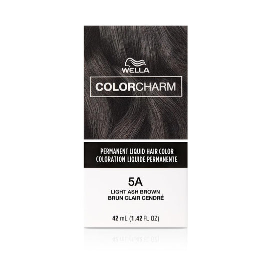 COLORCHARM Permanent Liquid Hair Color for Gray Coverage | 5A Light Ash Brown | 1.4 Fl Oz | 42 ml - Packaging May Vary