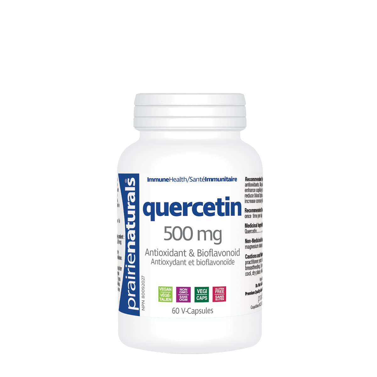 Prairie Naturals Quercetin 500mg Antioxidant & Bioflavonoid Capsule - 60 Count