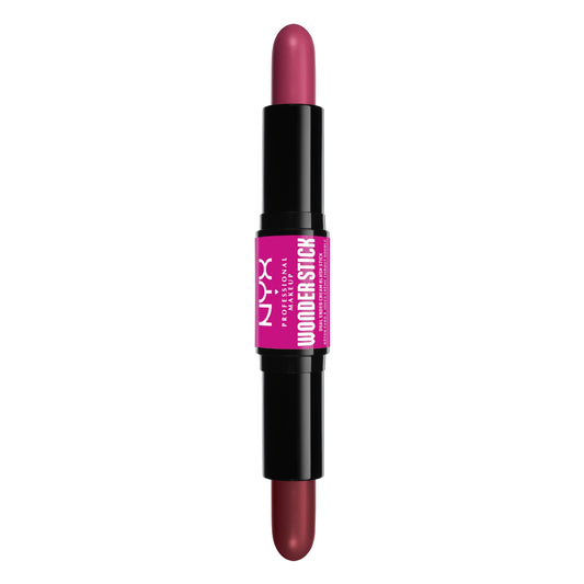 NYX PROFESSIONAL MAKEUP, Wonder Blush, Cream Blush Duo, Infused with Hyaluronic acid - DEEP MAGENTA AND GINGER